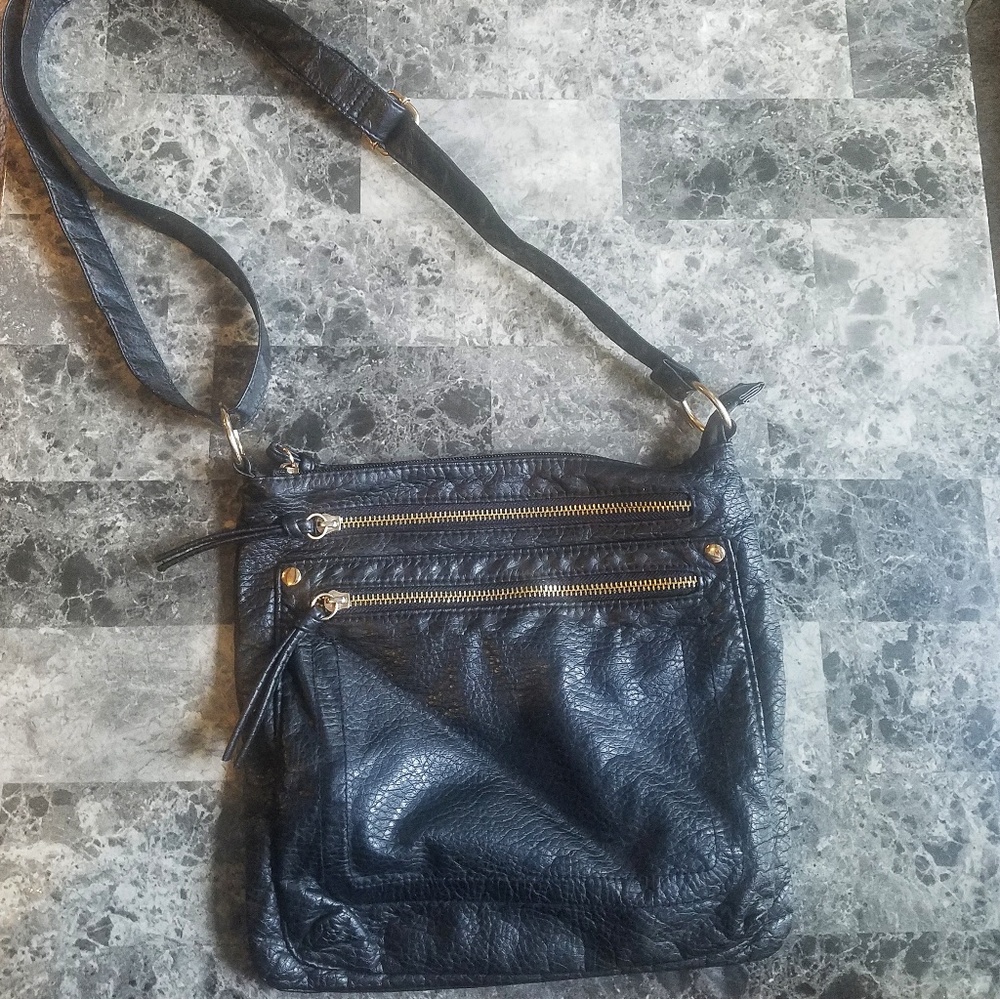 Atmosphere Black Medium Purse Faux Leather